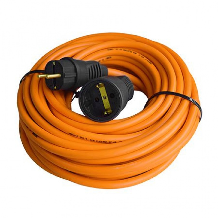 Imagine Cablu prelungitor Schuko T-M 25m Orange, PS15-1X25