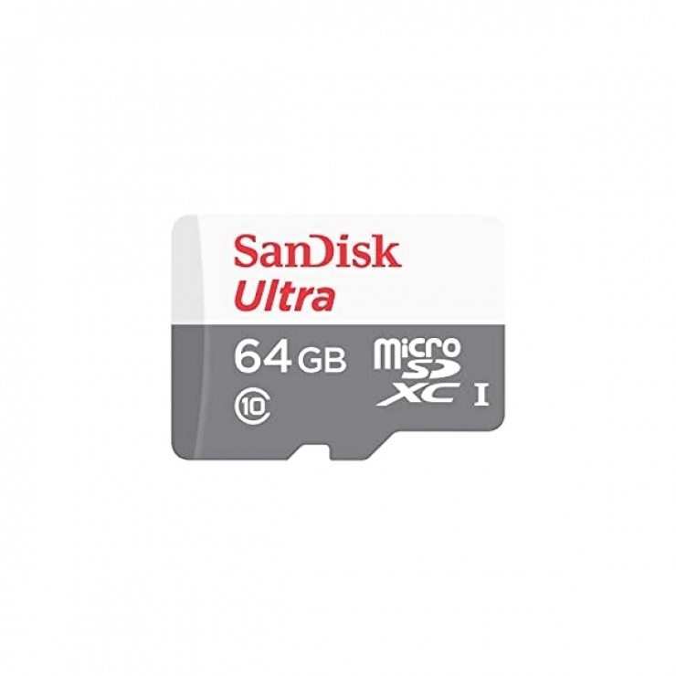 Imagine Card de memorie micro SDXC 64GB clasa 10, Sandisk SDSQUNR-064G-GN3MN
