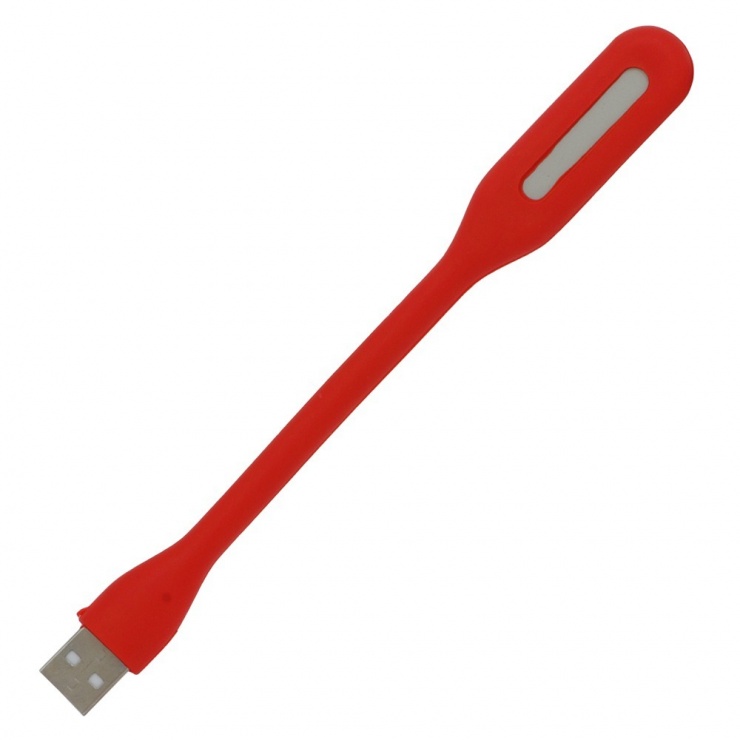 Imagine Lampa LED flexibila/ USB pentru notebook, Spacer SPL-LED-RD (include timbru verde 0.15 lei)