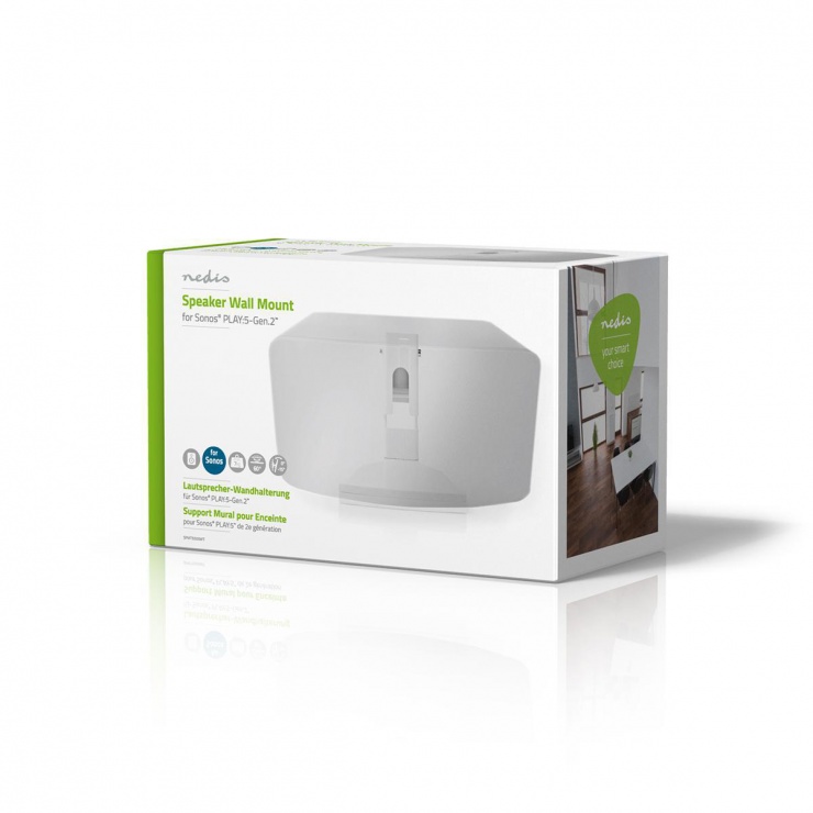 Imagine Suport perete Sonos Play:5 Gen2, Nedis SPMT5500WT