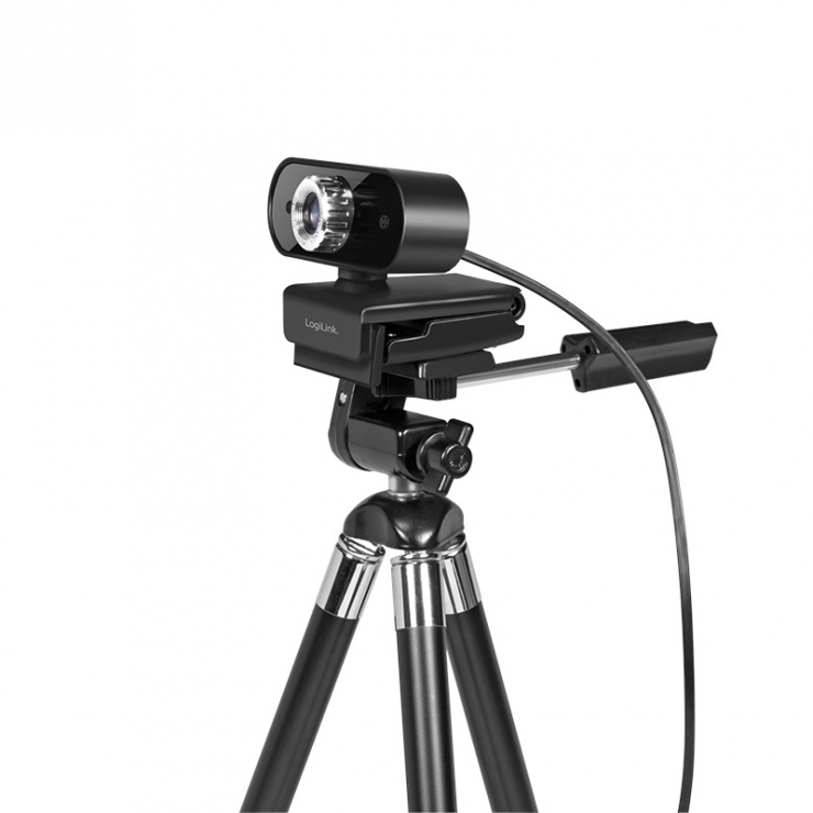 Imagine Camera web cu microfon Pro Full HD USB, Logilink UA0371