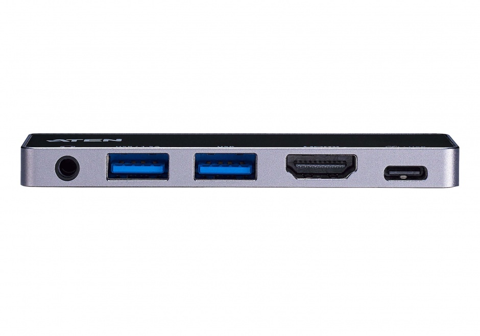 Imagine Docking station USB type C la HDMI / 2 x USB-A / jack stereo cu PD 3.0 92W, ATEN UH3238