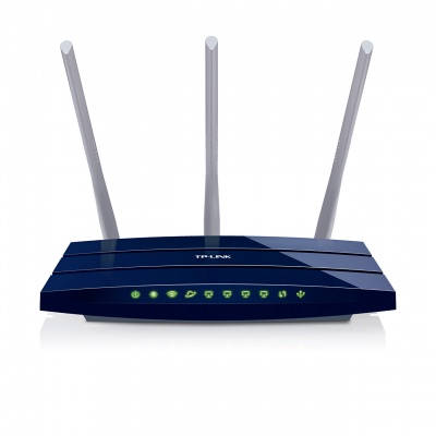 Imagine Router Wireless N Gigabit 300Mbps, TP-Link TL-WR1043ND