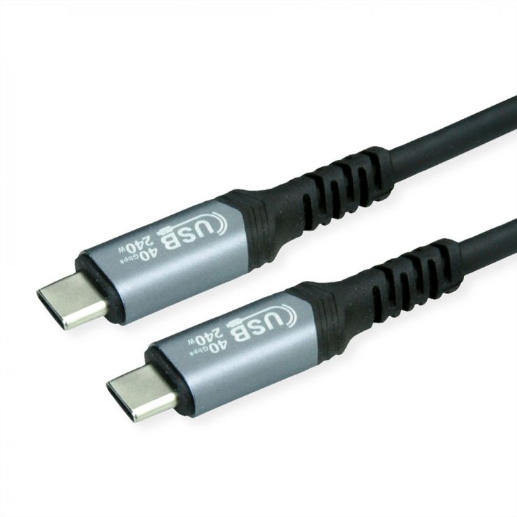 Imagine Cablu USB4 Gen2x2 type C T-T 20Gb/240W 1m brodat, Value 11.99.9086