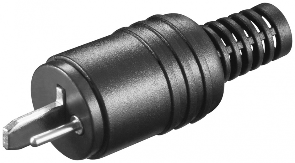 Imagine Conector/mufa pentru difuzor tata cu surub si protectie cablu, Goobay G11241