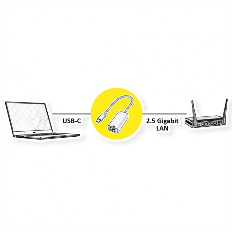 Imagine Adaptor USB 3.2 Gen2 type C la 2.5 Gigabit, Value 12.99.1134