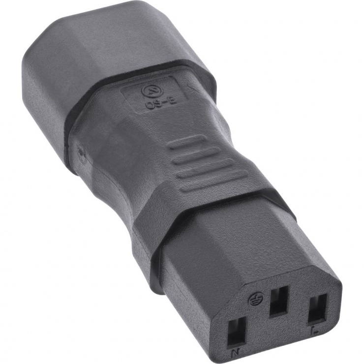 Imagine Adaptor de alimentare IEC 60320 C14 la C13, InLine 16723A