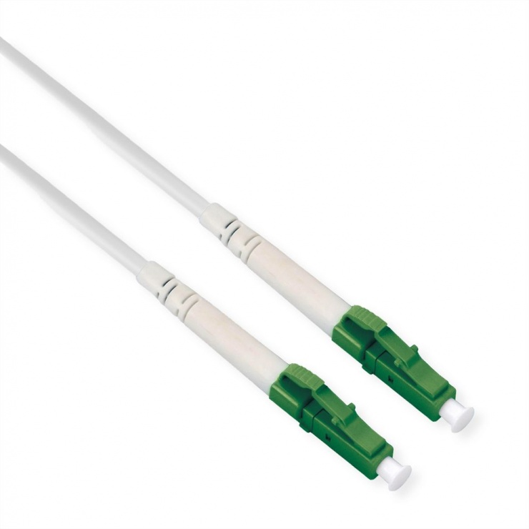 Imagine Cablu fibra optica LC- LC APC OS2 simplex LSOH Armoured 2m Alb, Roline 21.15.8601
