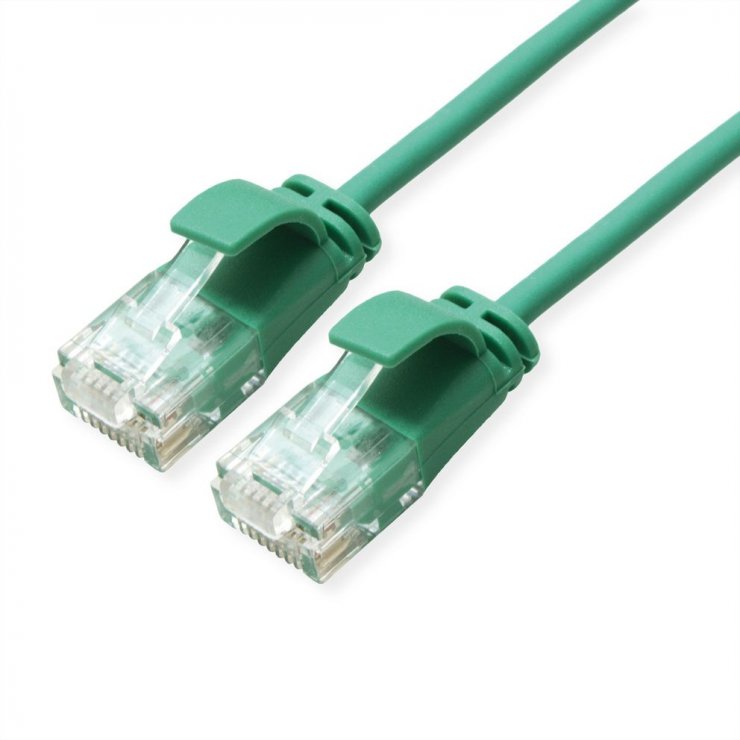 Imagine Cablu de retea RJ45 MYCON Slim UTP Cat.6A LSOH 1m Verde, CON3933