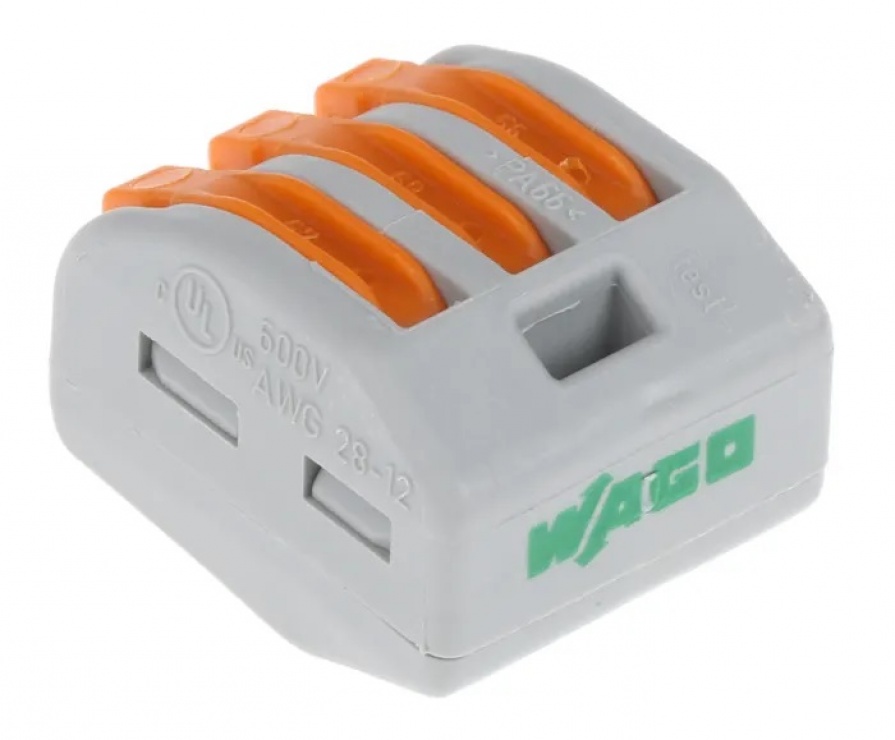 Imagine Conector rapid 3x Wago 0.08 - 2.5mm2 400V 32A, 222-413