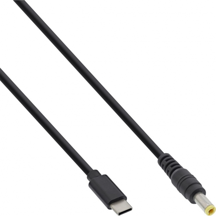 Imagine Cablu de alimentare USB Type-C la DC 5.5x2.5mm ASUS/Lenovo 3.25A 2m, Inline IL26676