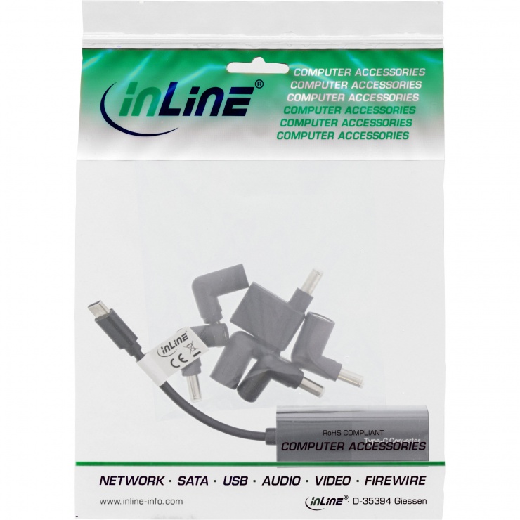 Imagine Incarcator universal USB type C, InLine IL26679