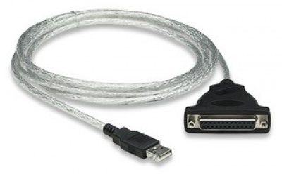 Imagine Cablu USB la paralel DB25 Mama, Manhattan 336581