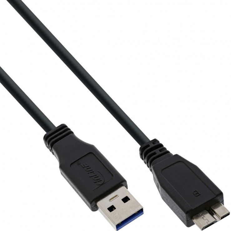 Imagine Cablu USB la micro USB 3.0 T-T 0.3m, InLine IL35403