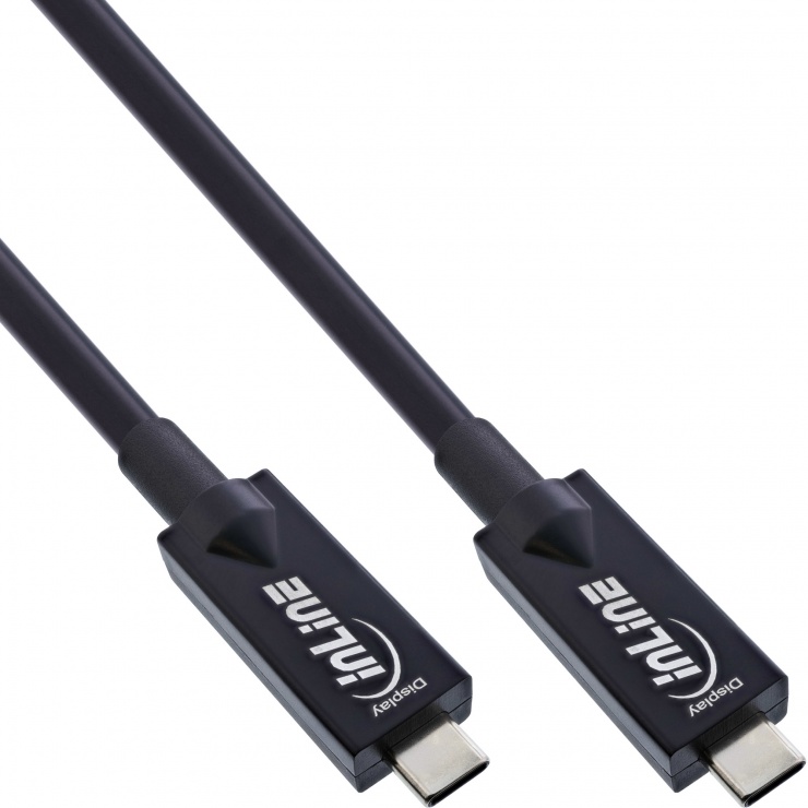 Imagine Cablu USB 3.2 Gen2 type C AOC 4K144Hz 60W HDR10 T-T 5m, InLine IL35795A