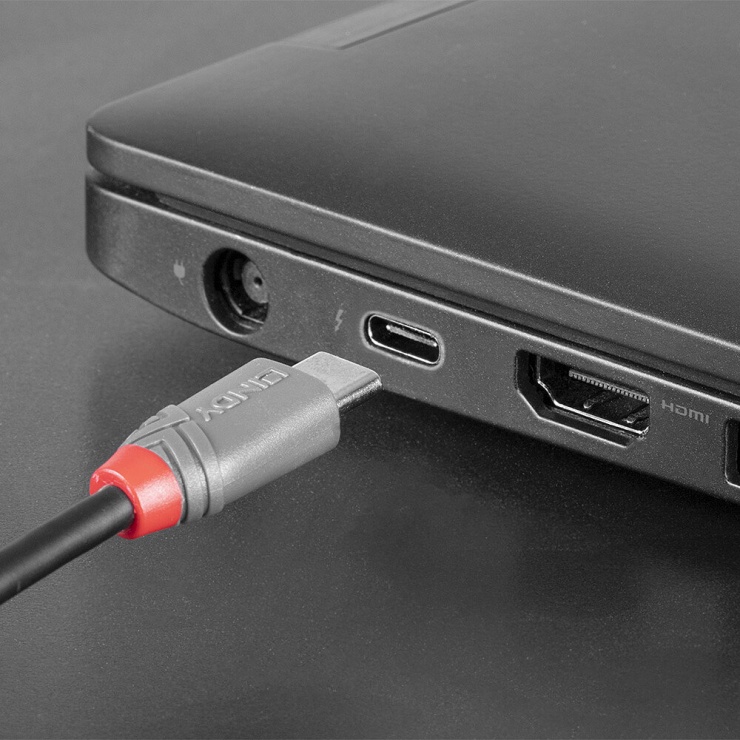 Imagine Cablu USB 2.0 Type C la micro USB-B Anthra Line 3m, Lindy L36893