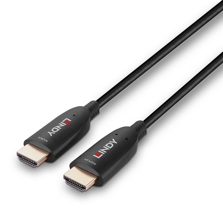 Imagine Cablu fibra optica AOC HDMI 8K60Hz/4K120Hz HDR10+ T-T 15m, Lindy L38511