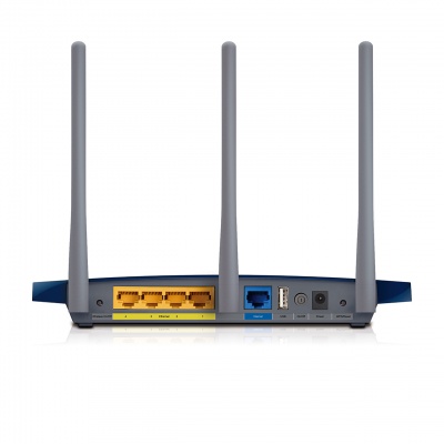Imagine Router Wireless N Gigabit 300Mbps, TP-Link TL-WR1043ND