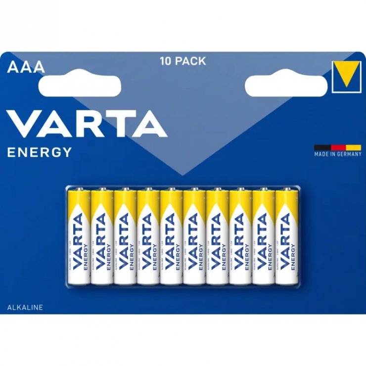 Imagine Set 10 buc baterie alcalina AAA/LR3, Varta Energy