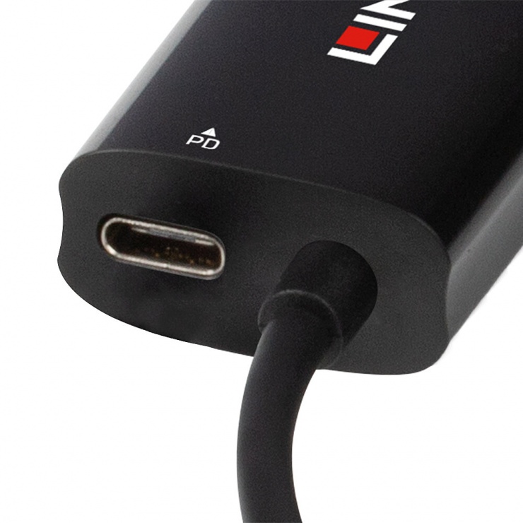 Imagine Adaptor USB 3.2 Gen1 type C la Gigabit LAN cu PD + PXE Boot, Lindy L43328