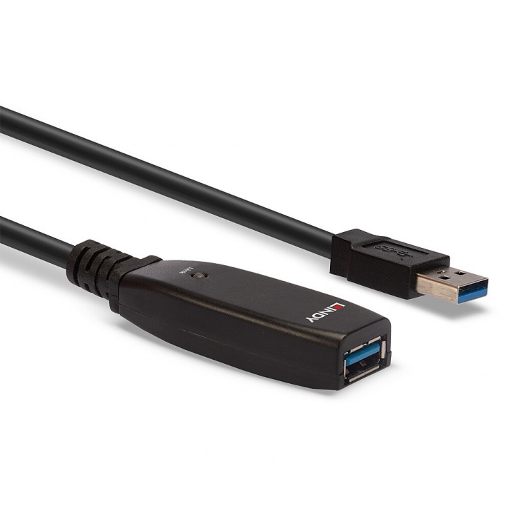 Imagine Cablu prelungitor activ USB 3.0 T-M 3m, Lindy L43353