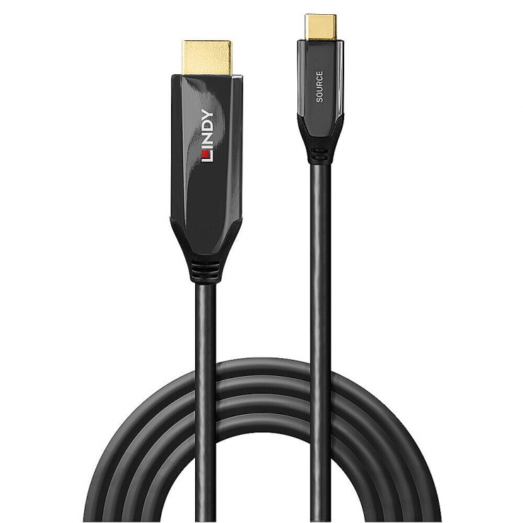 Imagine Cablu USB Type C la HDMI 8K60Hz/4K120Hz T-T 3m, Lindy L43369