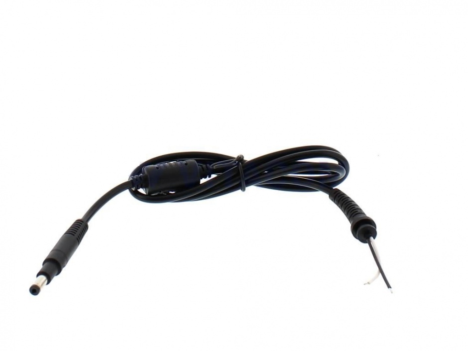 Imagine Cablu de alimentare DC HP 4.8x1.7mm la 2 fire deschise 1.2m 90W, CABLE-DC-HP-4.8X1.7/TN