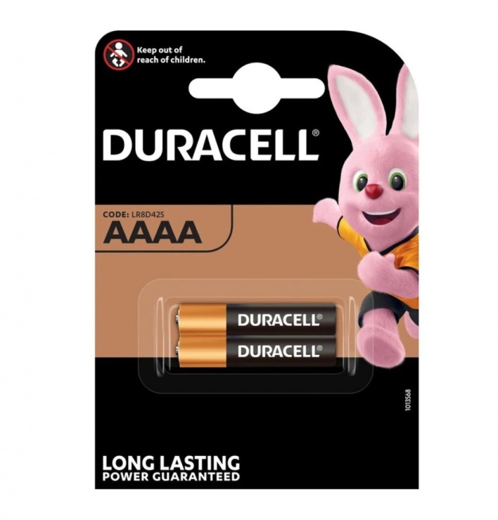 Imagine Set 2 buc baterie alcalina AAAA 25A, Duracell