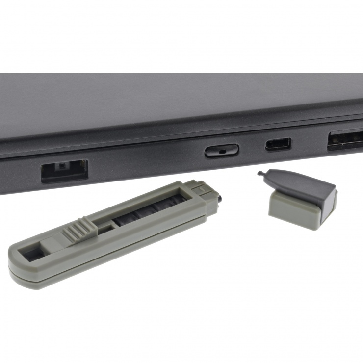 Imagine Set 6 port blocker + cheie USB type C, InLine IL55724