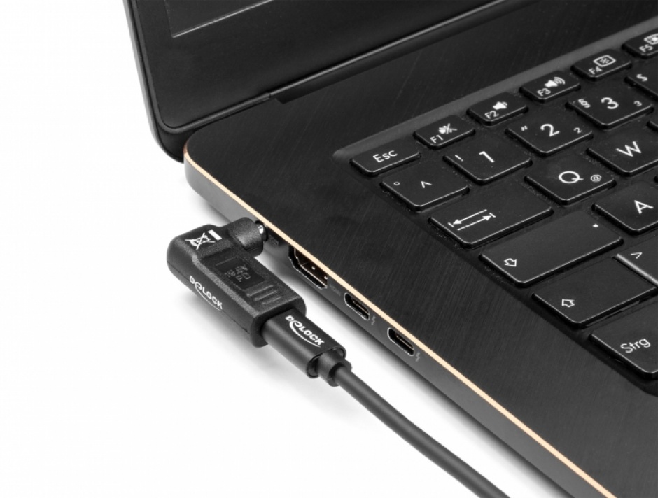 Imagine Adaptor de alimentare laptop USB type C la Dell 4.5 x 3.0 mm M-T 19.5V/3A, Delock 60007