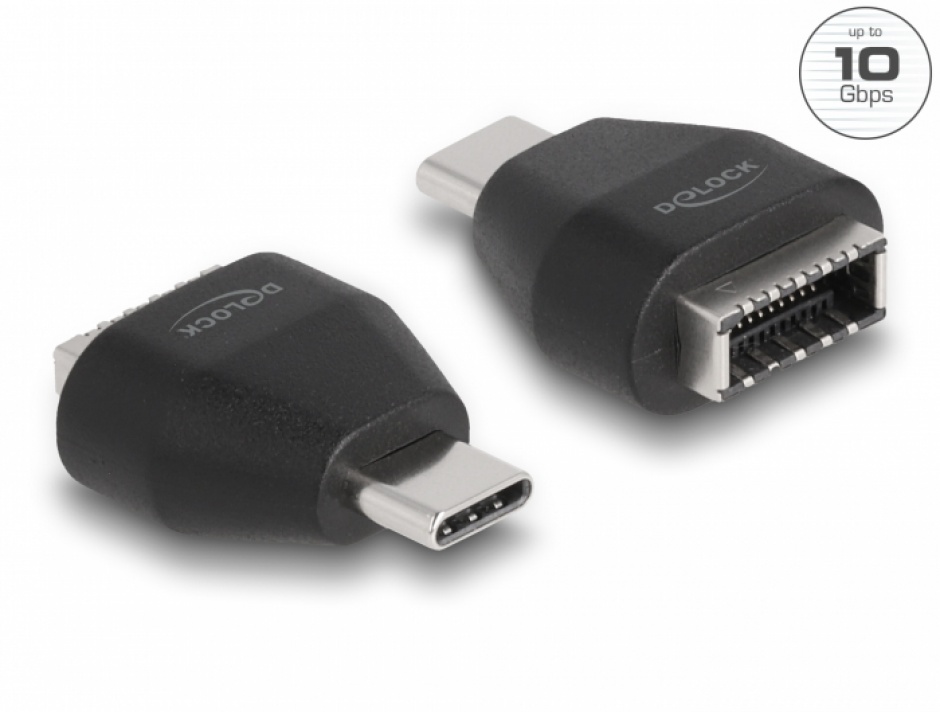 Imagine Adaptor USB type C la USB 3.2 Key A T-M, Delock 66058