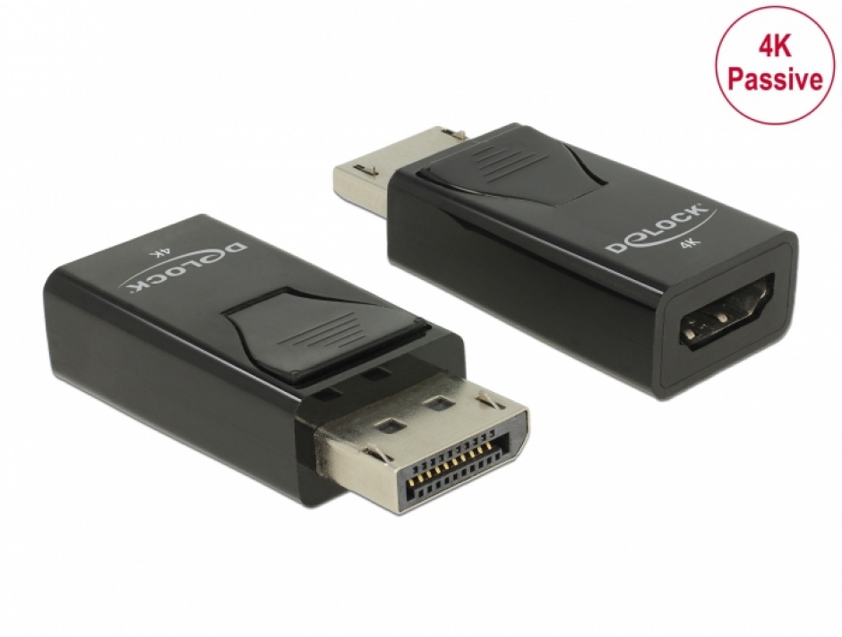 Imagine Adaptor pasiv DisplayPort la HDMI 4K30Hz T-M, Delock 66234