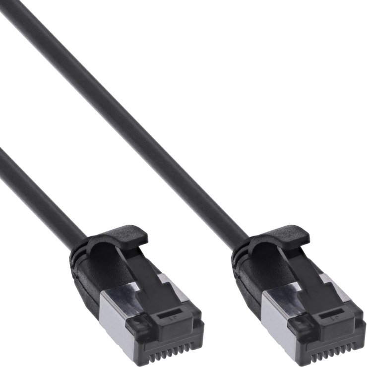 Imagine Cablu de retea RJ45 FTP Cat8.1 LSOH 10m Negru, InLine IL75300S