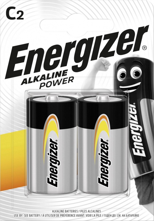Imagine Set 2 buc baterie alcalina tip C/LR14 1.5V, Energizer E301003300