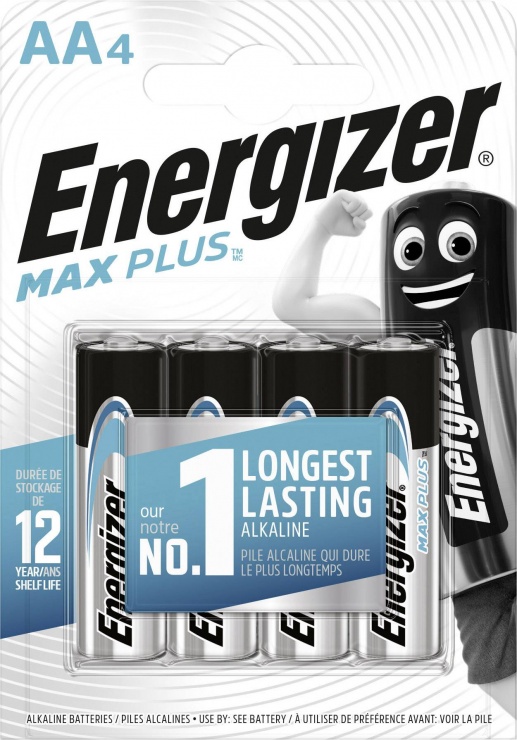 Imagine Set 4 bucati baterie alcalina AA/LR6 MAX PLUS, Energizer E301323600