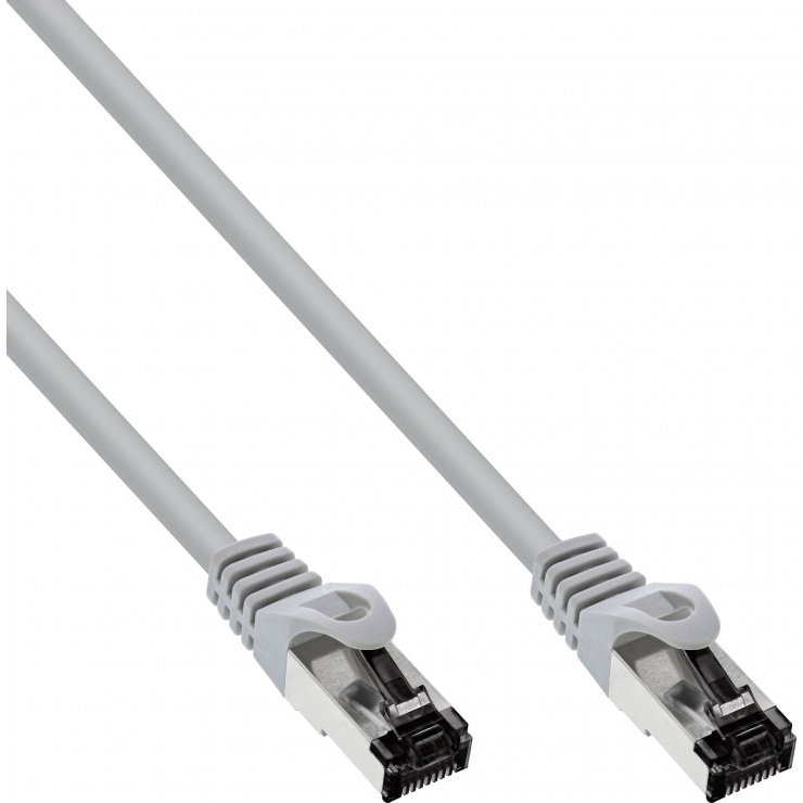 Imagine Cablu de retea RJ45 S/FTP PiMF Cat.8.1 LSOH 15m Gri, InLine IL78815