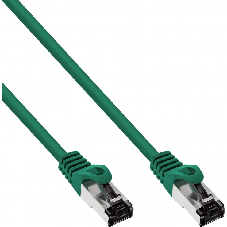 Imagine Cablu de retea RJ45 S/FTP PiMF Cat.8.1 LSOH 10m Verde, InLine IL78800G