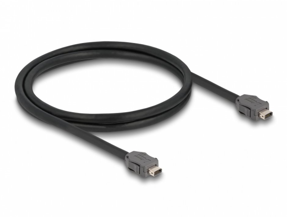 Imagine Cablu ix Industrial (A-coded) pentru Industry 4.0/IoT Cat.7 T-T 1m, Delock 82008
