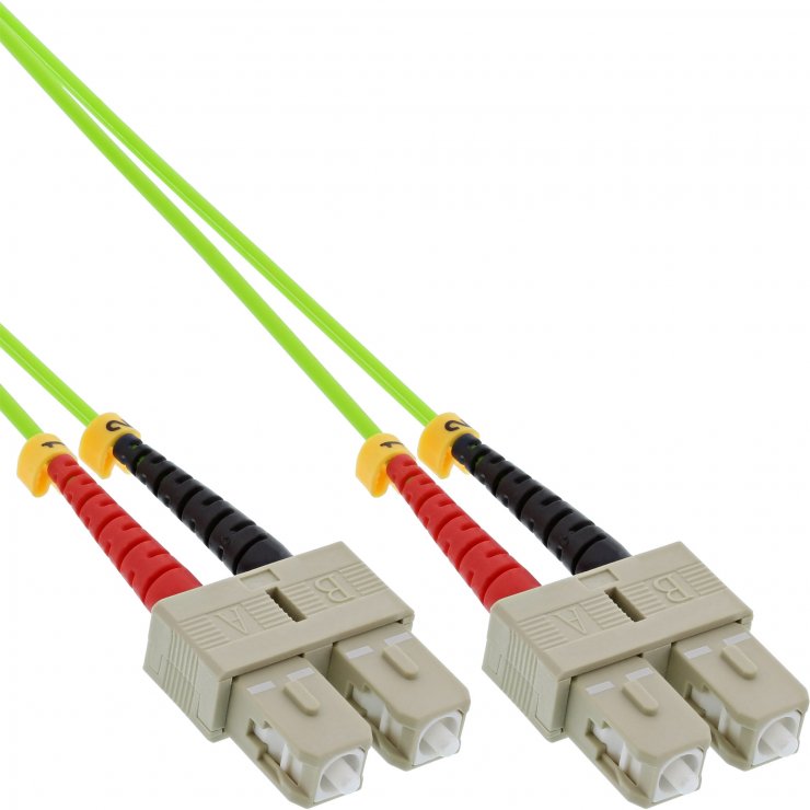 Imagine Cablu fibra optica SC-SC Duplex OM5 0.5m, InLine IL83555Q