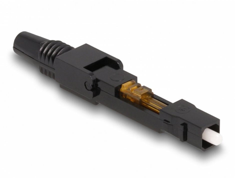 Imagine Conector rapid fibra optica SC Simplex UPC Single Mode field-assembly, Delock 87990