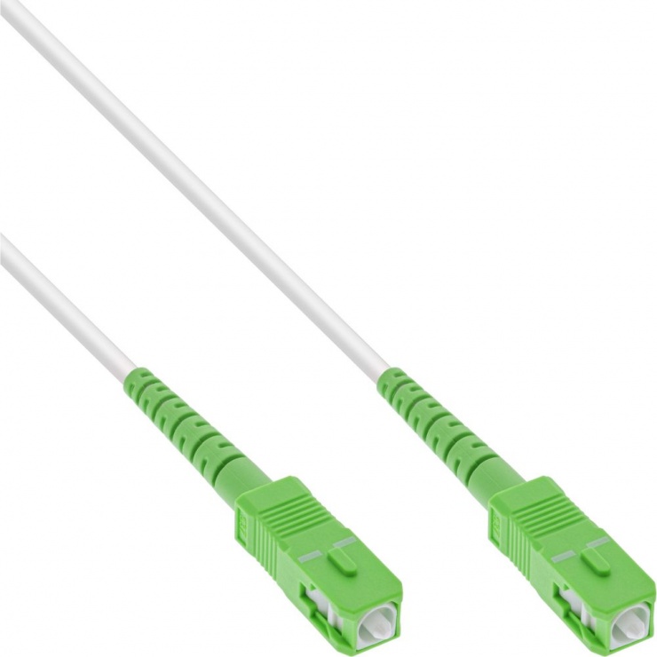 Imagine Cablu fibra optica Simplex FTTH SC/APC la SC/APC OS2 3m, InLine IL88303