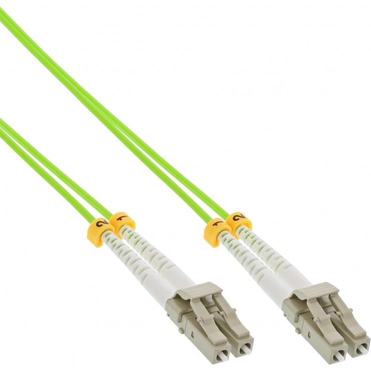 Imagine Cablu fibra optica LC-LC OM5 Duplex Multimode 25m, InLine IL88525Q