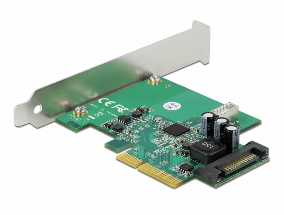 Imagine PCI Express cu 1 port intern USB 3.2 Gen2 key B 20 pini, Delock 90068