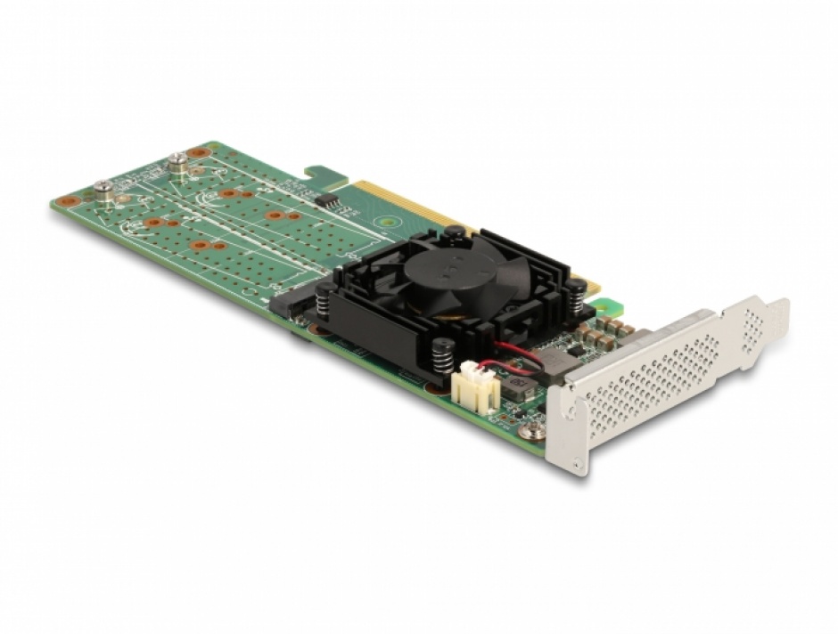 Imagine PCI Express la 4 x NVMe M.2 Key M interne LPFF, Delock 90078