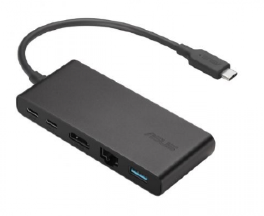 Imagine Docking station USB type C la HDMI 4K60Hz/USB-A/2xUSB type C/LAN Gigabit, ASUS 90XB07F0-BDS000