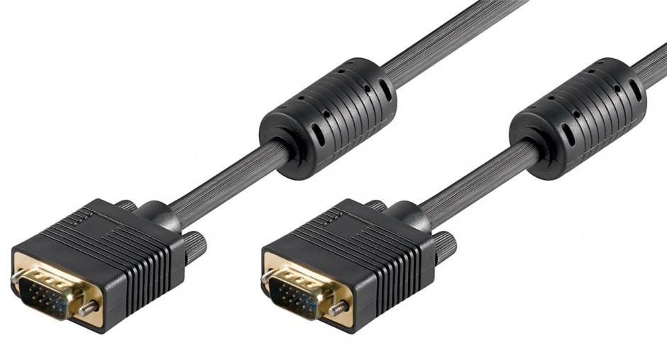 Imagine Cablu SVGA T-T 40m Negru, Goobay G93008