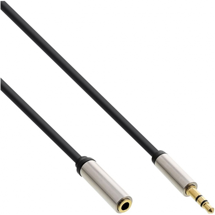 Imagine Cablu audio prelungitor slim jack stereo 3.5mm T-M 10m, InLine IL99230