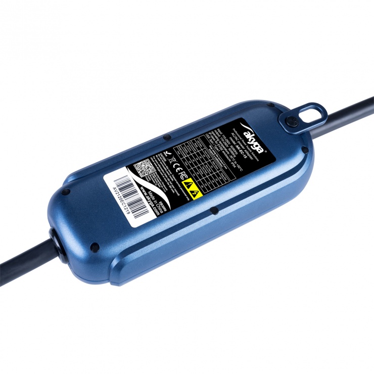 Imagine Cablu de incarcare masini electrice 3 pini Type 1 LCD 1 faza 32A 7.2kW 5m, AK-EC-15