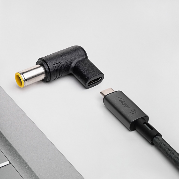 Imagine Adaptor alimentare USB type C la DC 7.9 x 5.5 mm + pin M-T 18.5V-20V/100W, AK-ND-C12