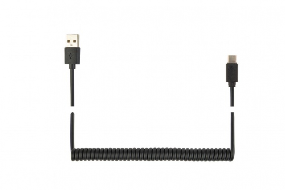 Imagine Cablu USB 2.0-A la USB type C spiralat T-T 1.6m, Gembird CC-USB2C-AMCM-6